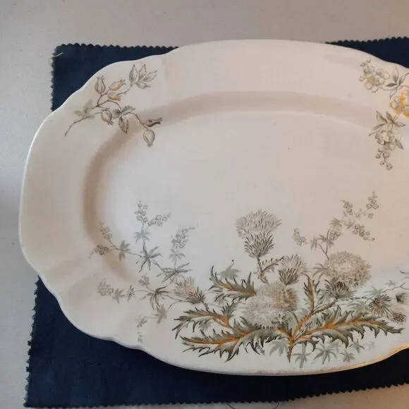 Vintage John Edwards England Platter "Thistle"